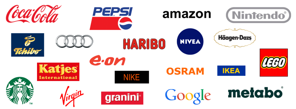 Bekannte Marken Logos Liste. oft nicht wiederzuerkennen logos popul rer